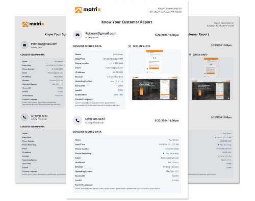 Report Consent PDF Screenshots