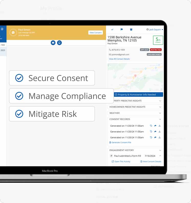consent verification screenshot